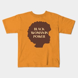 Black woman in power Kids T-Shirt